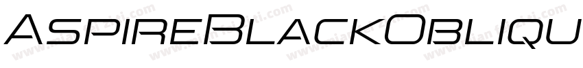 AspireBlackOblique Regular字体转换